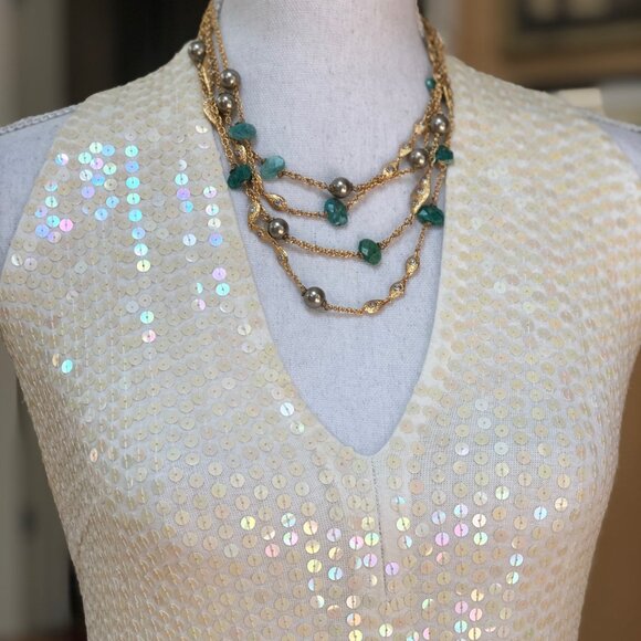 🆕 ALEXIS BITTAR Faceted Amazonite Necklace💥 - Picture 11 of 11